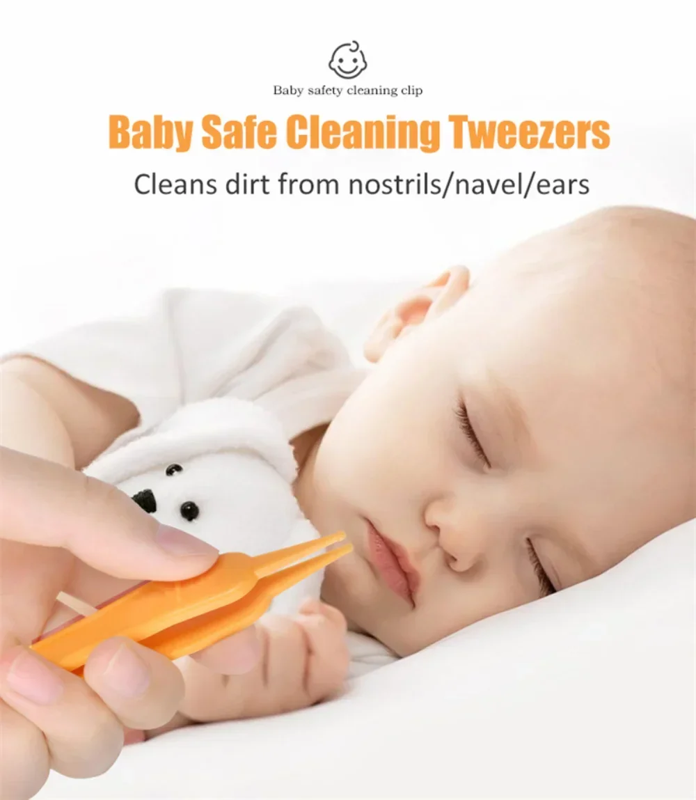 Irrigator with Tweezers Nasal Professional Baby Aspirator with Nose Cleaning Tweezers Set Syringe Nasal for Newborn Infants Kids