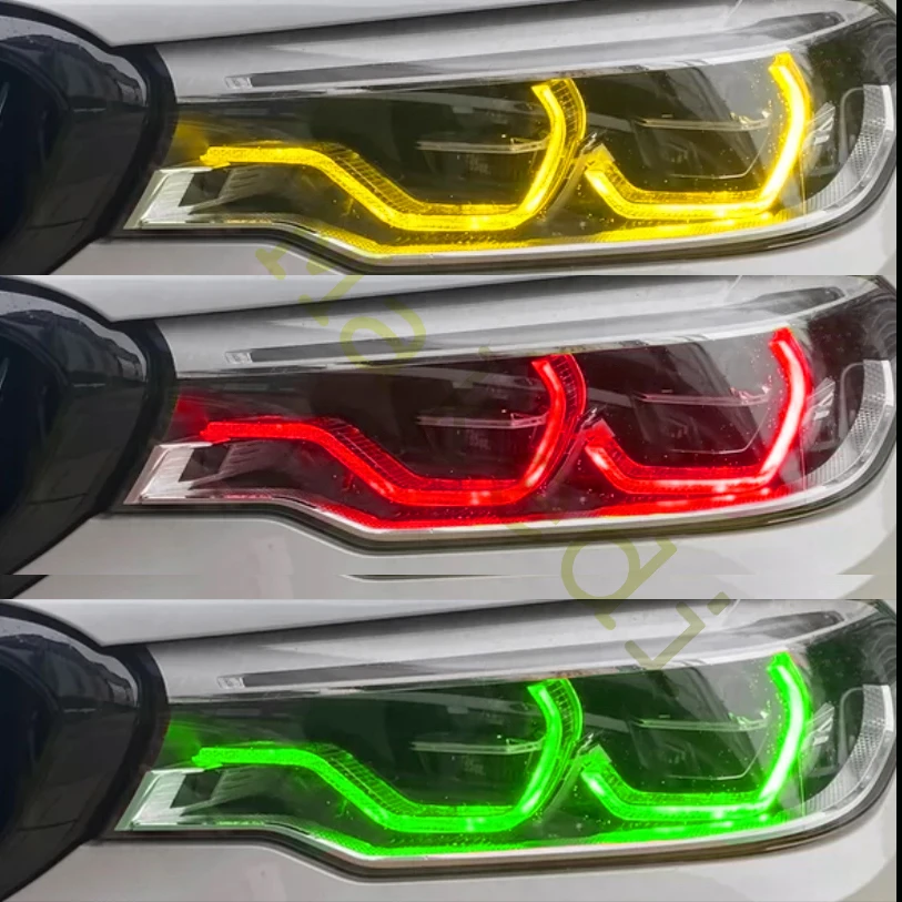 LEDデイタイムライトボード,BMW 5シリーズ,g30,g31,f90,m5,ゴールド