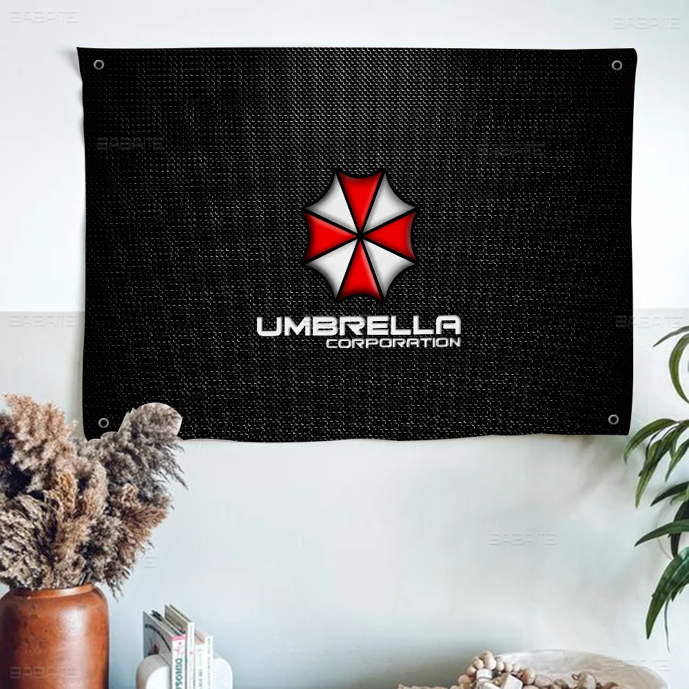 Film Horror U-Umbrella C-Corporation Cartoon Flag Art Science Fiction Room Home Decor Wall Hanging Home Decor Banner