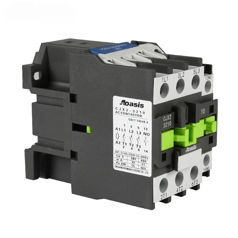 cjx2-32 32A ac magnetic contactor 24V 48V 110V 220/230V 380/400V 420/440V coil electric contactor