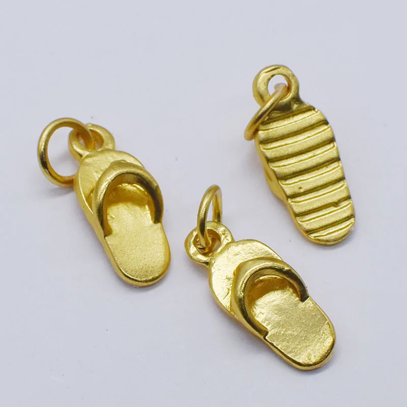 10Pcs Small Slippers PendantAlloy Pendant Accessories  for Making Diy Bracelet Necklace Earrings Handmade Accessories Supplies