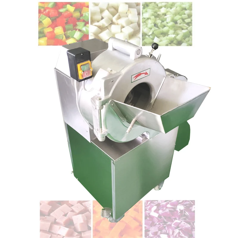 

Electric Vegetable Cube Dicer Slicing Commercial Cutter Onion Dice Cut Carrot Tomato Diced Machine