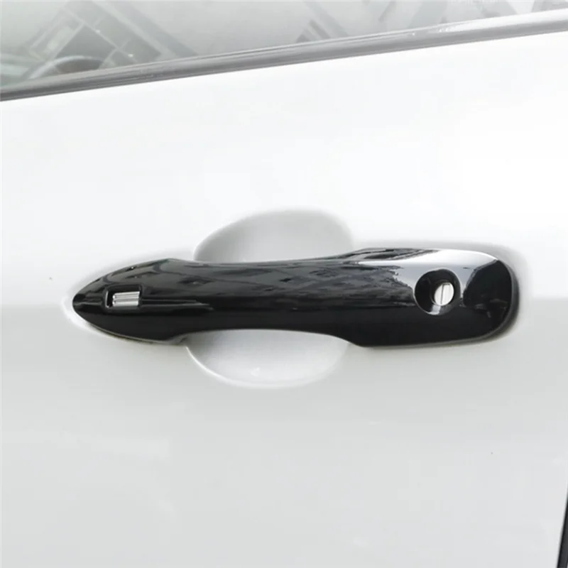 Deurgreep Cover Glanzend Zwart Side Smart Exterieur Deurgreep Cover Trim Beschermende Voor 2019-2023 Toyota Corolla Hatchback