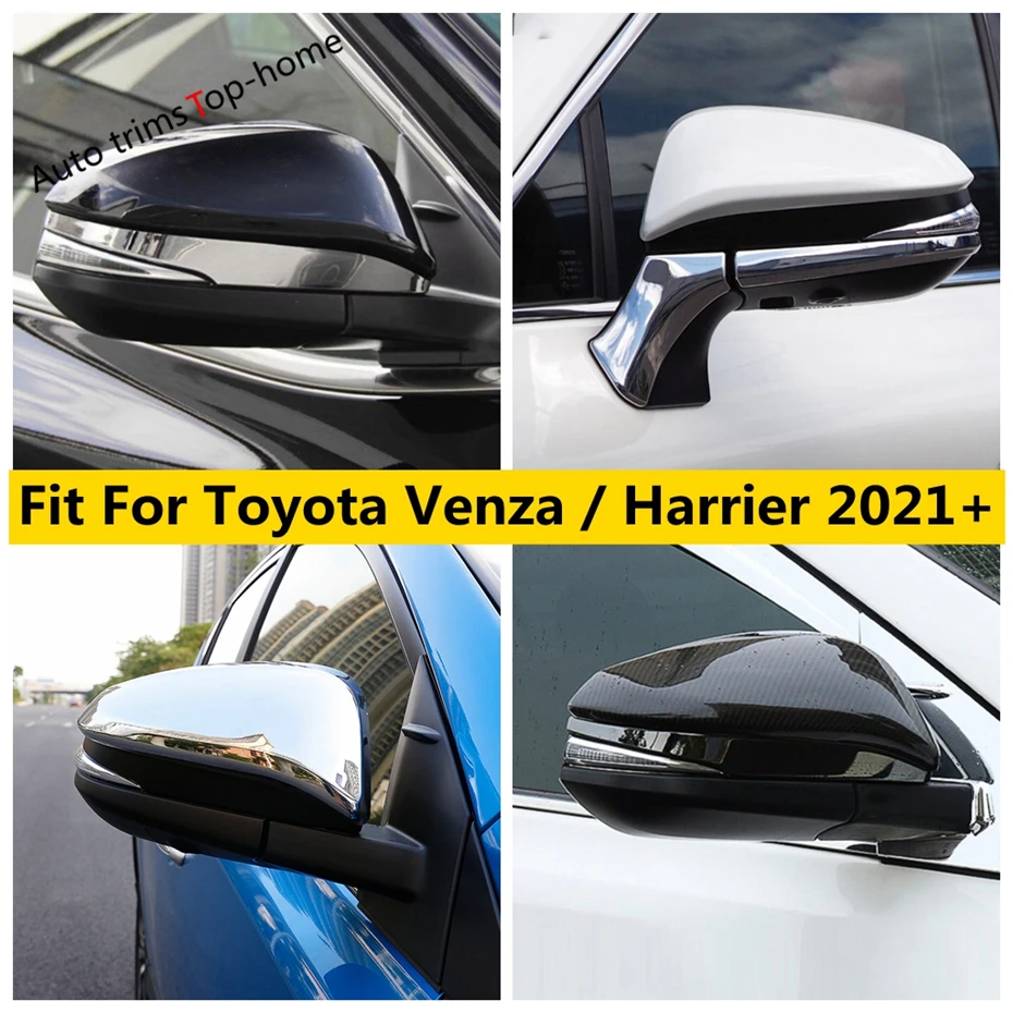 

Outside Rearview Mirror Protector Rubbing Stripes Decoral Caps Cover Trim For Toyota Venza / Harrier 2021 - 2024 Car Accessories