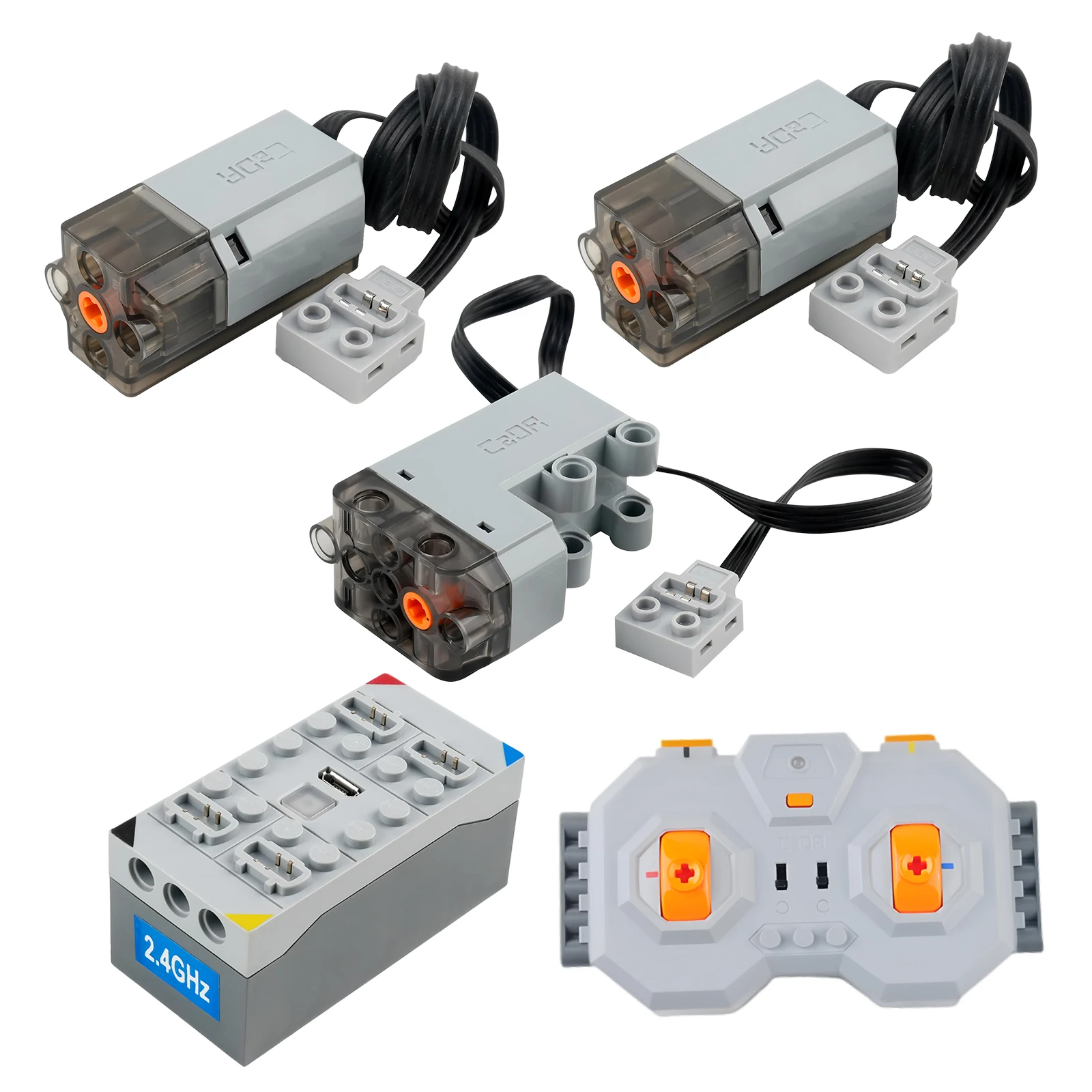 Image of CaDA Technische Motorteile Upgrade M/L Servomotor Bausteine Automodell Antrieb Mechanisch Kompatibel mit Legoeds DIY Spielzeug