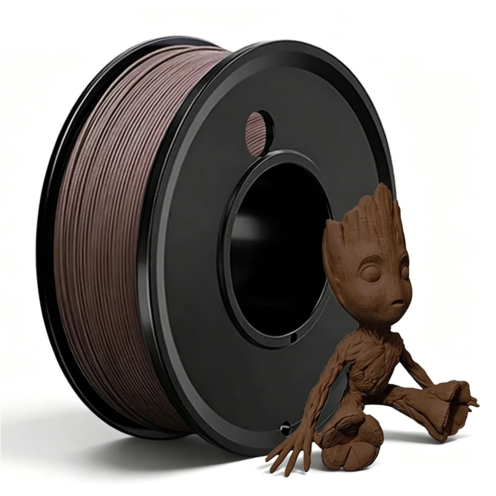wood pla Filament 250g 500g 1Kg 3D Printer Filament Teak Wood,Ebony wood,Red wood,Sandal Wood1.75mm for 3D Printing Material PLA