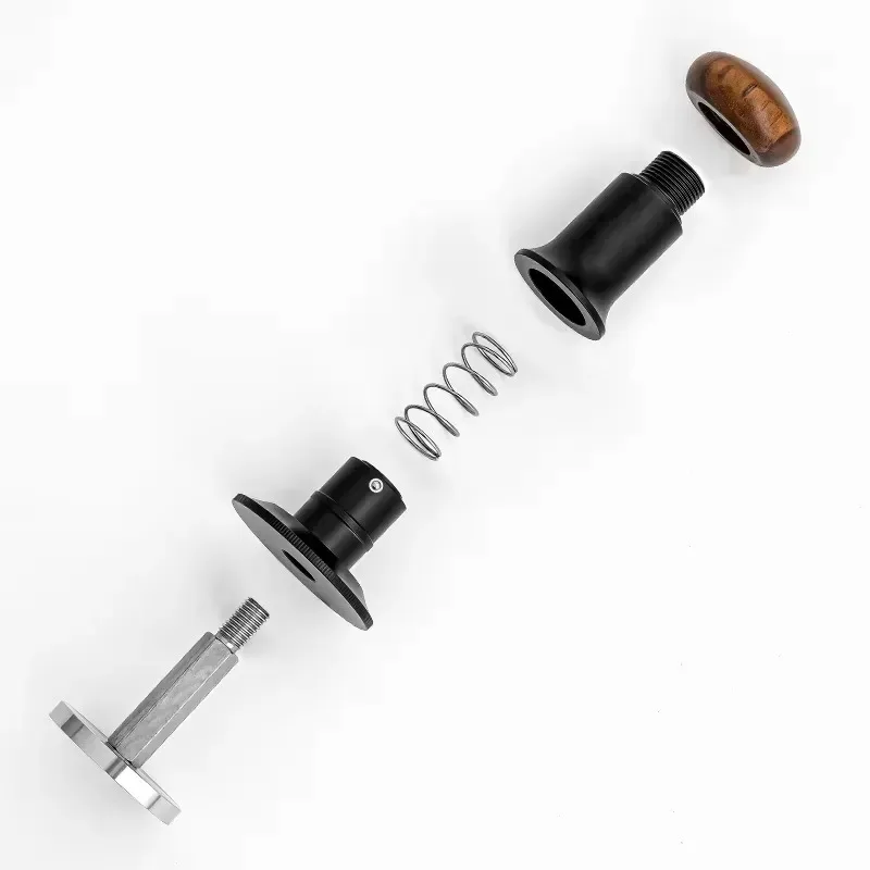 51/53/58mm Barista Tools Stainless Steel Ripple Waffle Base Adjustable Depth Constant Pressure Coffee Tamper