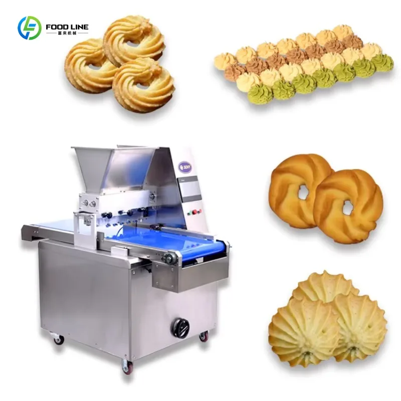 Customized 304 Stainless Steel Commercial Snack Maker Fully Automatic Biscuit Processing Machine