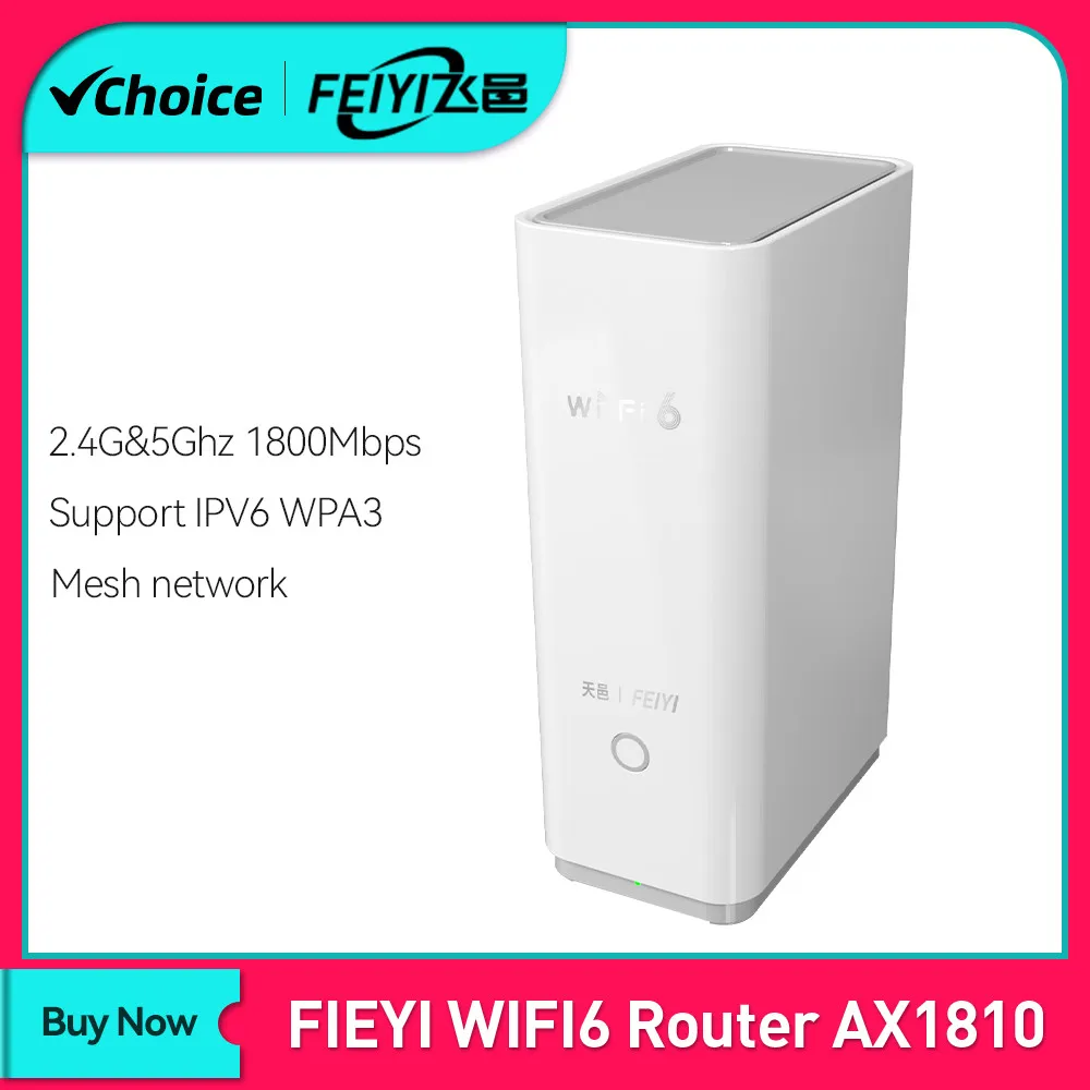 FEIYI AX1800 WiFi Router Signal Booster Repeater Extend Gigabit Amplifier Wifi 6 2.4G 5GHz Dual Band Wifi Router