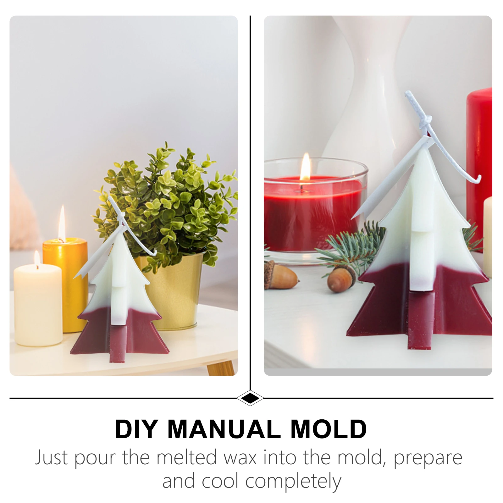 

Mold Simple Reverse Mould Christmas Tree Creative Crystal Epoxy Plastic Die