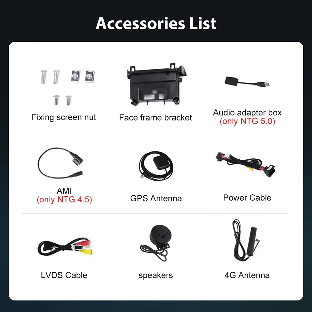 12.3'' Linux Touch Screen Wireless CarPlay Car Radio For Mercedes-Benz W166 ML GL Class GPS With Android Auto Airplay Mirror