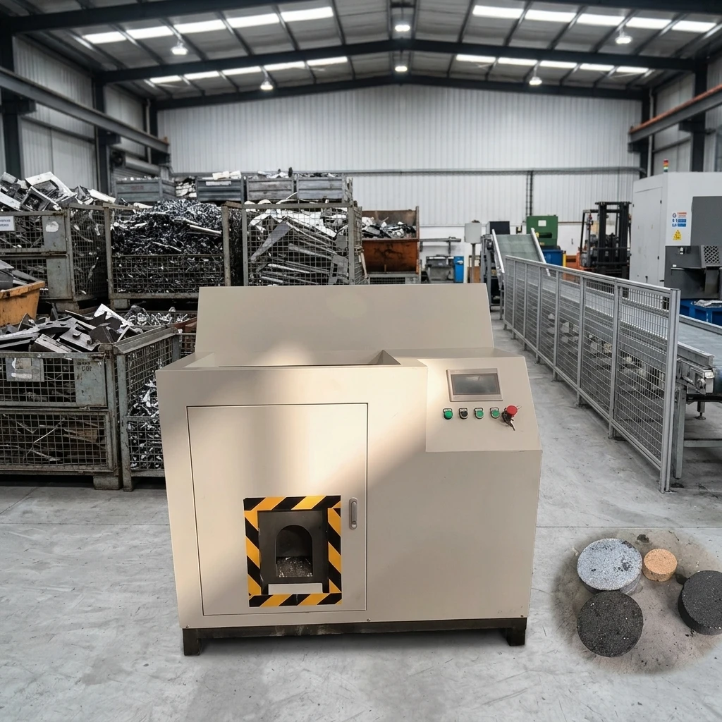 Automatic Multifunctional Scrap Metal Briquette Press Machine Factory Sale Aluminum Chips Briquetting 1 Year Warranty Motor Core