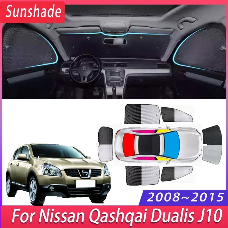 

Car Sunshade For Nissan Qashqai Dualis J10 2008~2015 Auto Heat Insulation Sun Protection Sunshade Windshield Visor Accessories