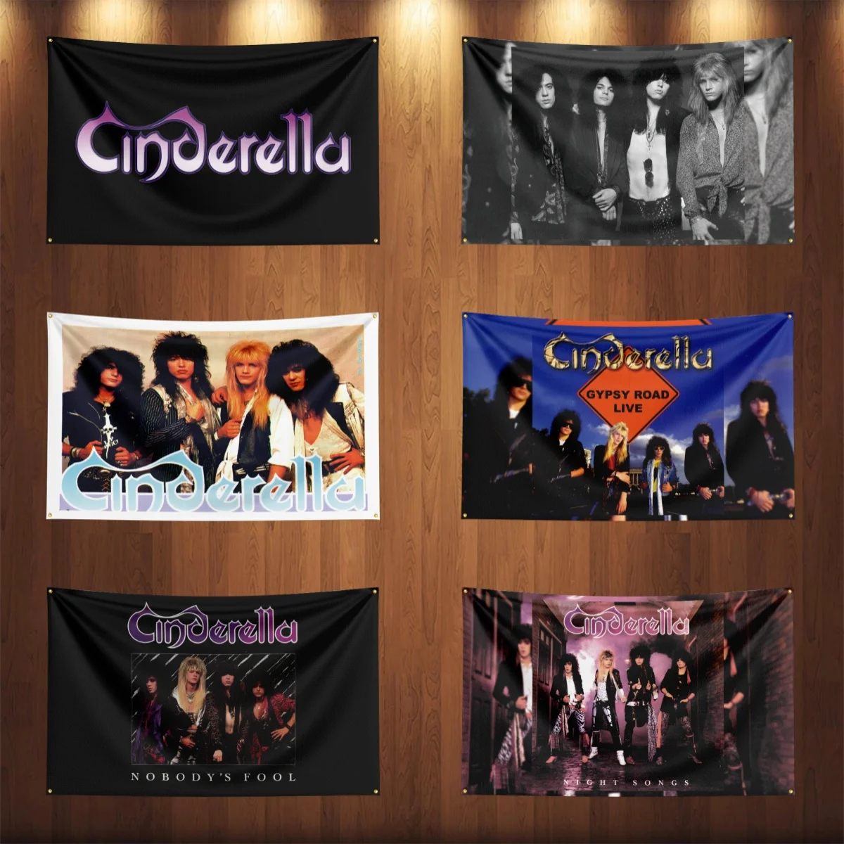 3x5 Ft Heavy Rock Band C-Cinderellas Flag Polyester Digital Printing Banner for Bedroom Wall Art Out Door Tapestry Decora