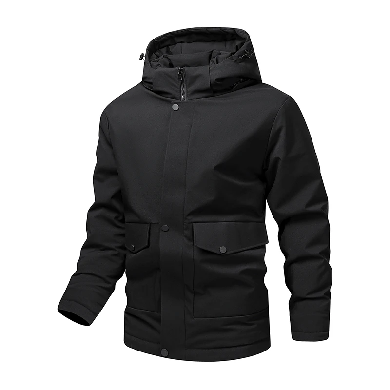 ARC Outdoor-Radfahren, Sport, Camping, Freizeit, trendig, Herrenmode, Reisen, Business, winddichte und warme, mit Baumwolle gepolsterte Jacke