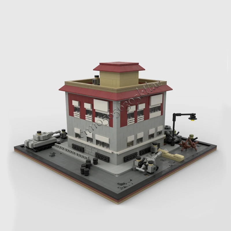 1279 قطعة معركة شارع المنزل في برلين Microscale MOC تخصيص وحدات بنة التصميم الإبداعي لتقوم بها بنفسك لعبة عطلة الهدايا