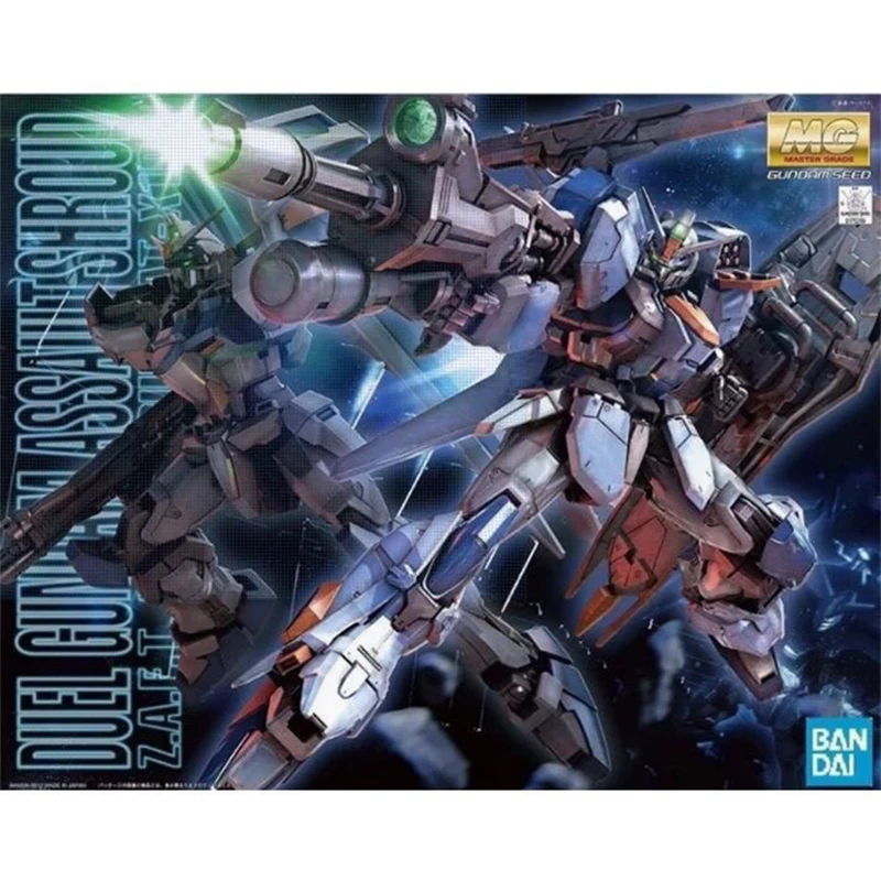 

Bandai Gundam MG 1/100 GAT-X102 Seed Duel Assaultshroud Effects Action Figure Toy Assembly Action Mech Original Product