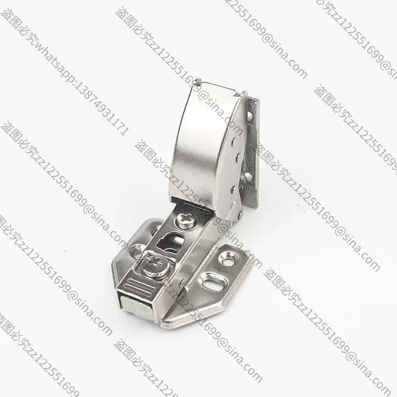 Suitable for Mirror Door Hydraulic HingeCabinet Door Glass Cabinet Hinge Folding Damping Buffer Hinge Frameless DoorHinge