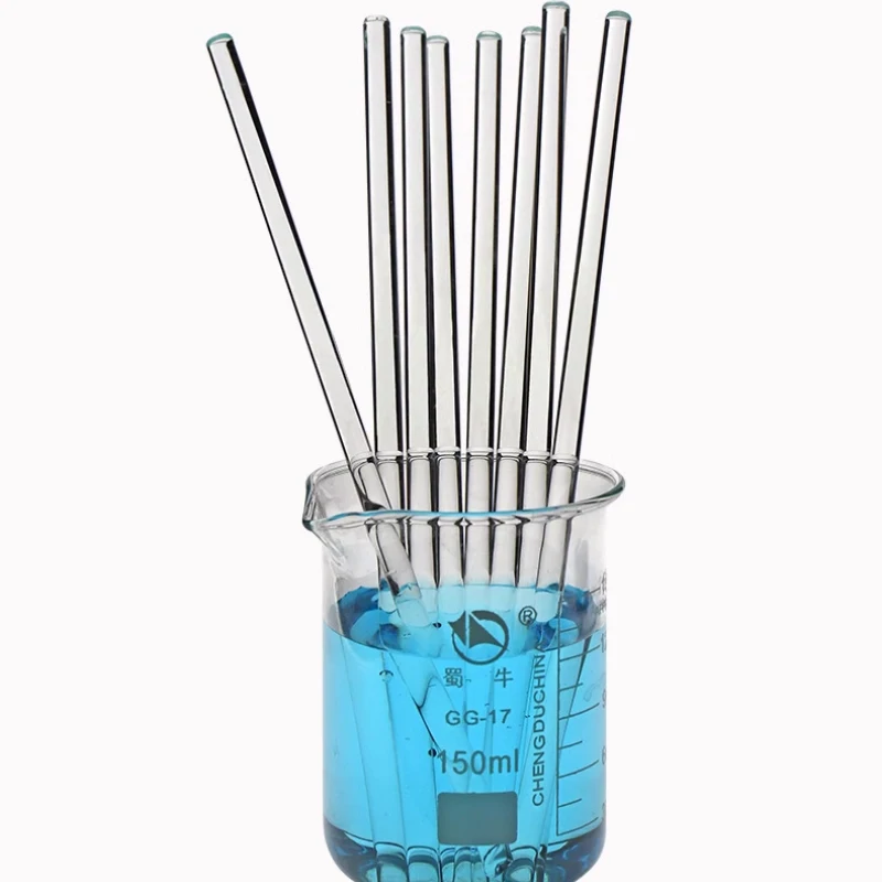 

5pcs 10pcs Lab Borosilicate Glass Stirring Rods Agitator Stirrer