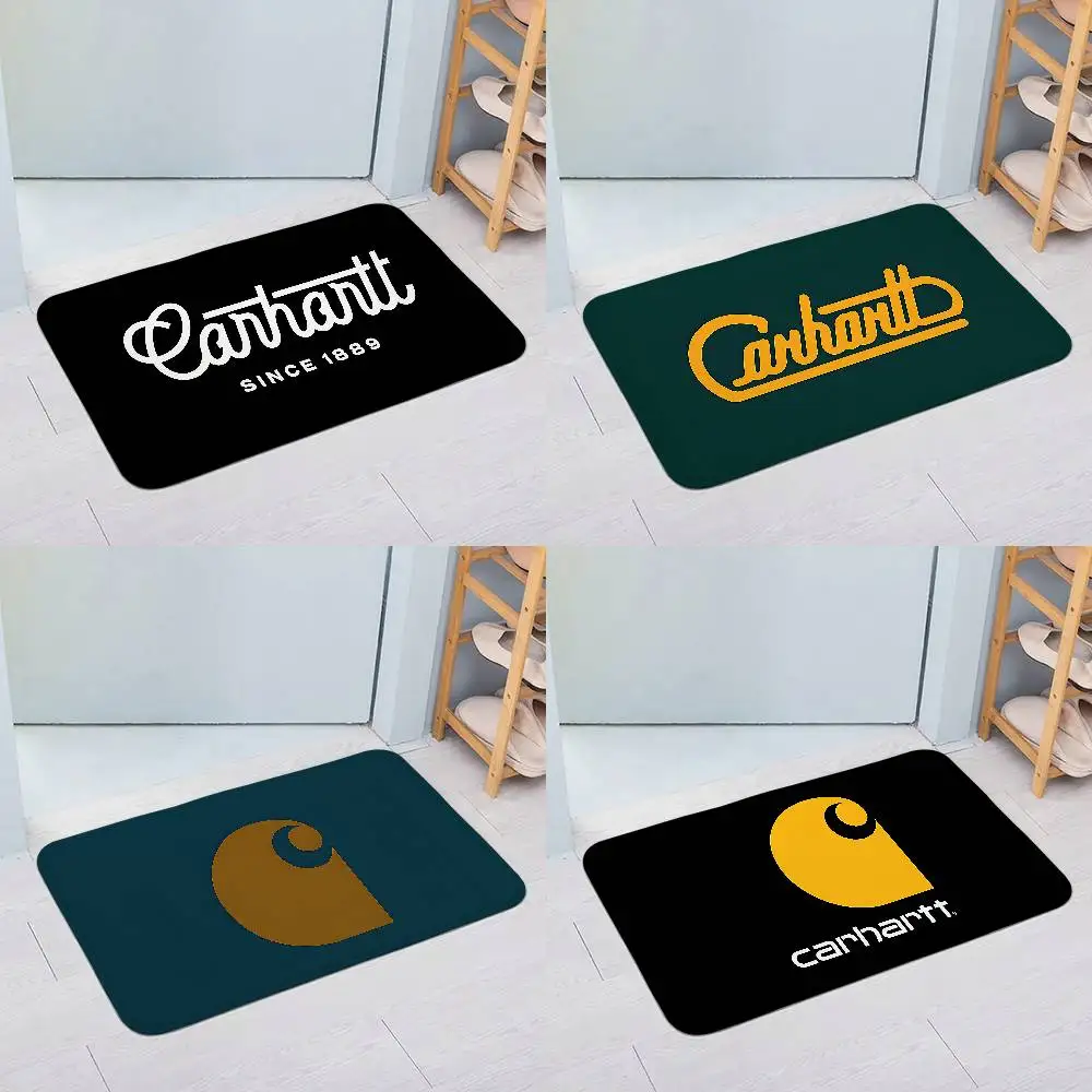 C-Carhartts Floor Mats Home Laundry Rug Carpet For Living Room Decor Lounge Area Anti-slip Foot Mat Entrance Doormat