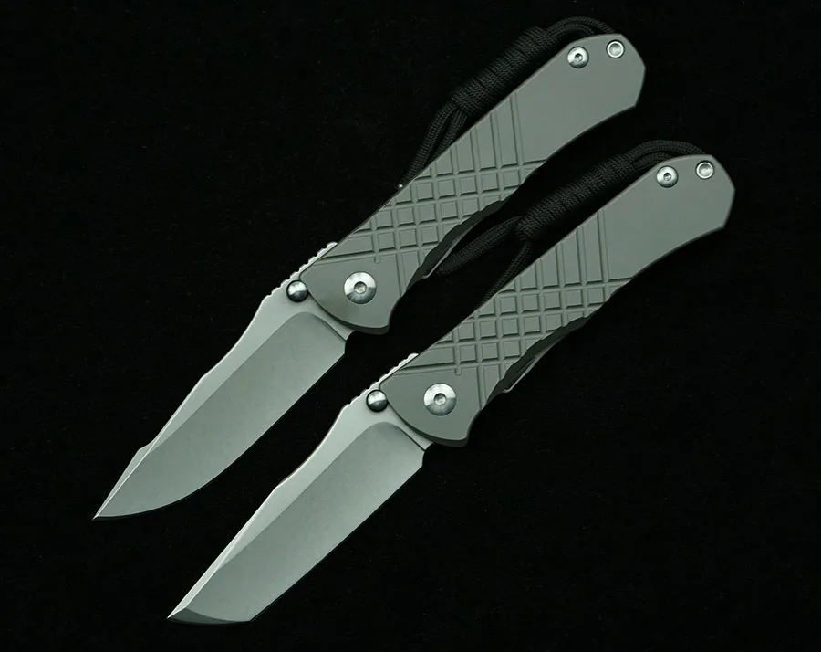 LEMIFSHE Umnumzaan Titanium Handle S35VN Blade Folding Knife Chris Reeve Outdoor Camping Kitchen Survival EDC Tool