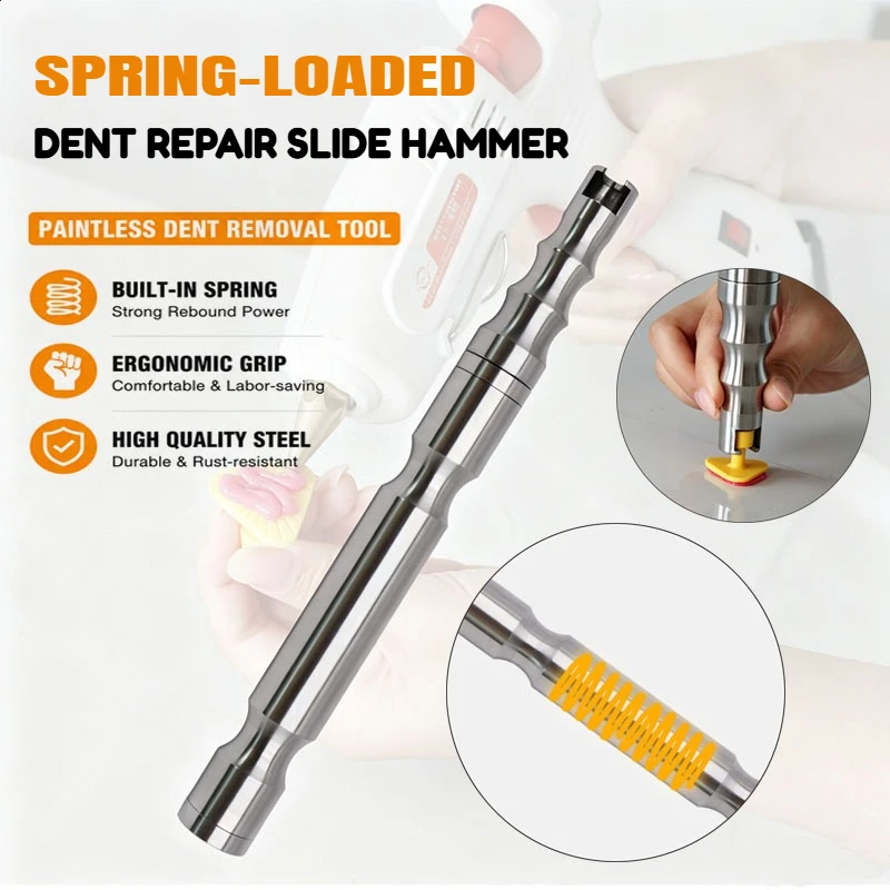 Spring Slide Hammer Auto Body Repair Dent Removal Accessories for Car Hail Damage Pit Pulling Tools Paintless Dent Repair Tool