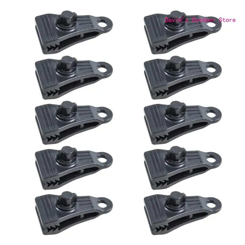 10Pcs Reusable Tarp Clips Heavy Duty Lock Grip Tent Fasteners Holder Durable X3UA