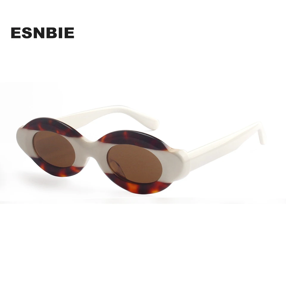 Luxury Thick Mixed Acetate Oval Polarized Sunglasses Women  display picture 3