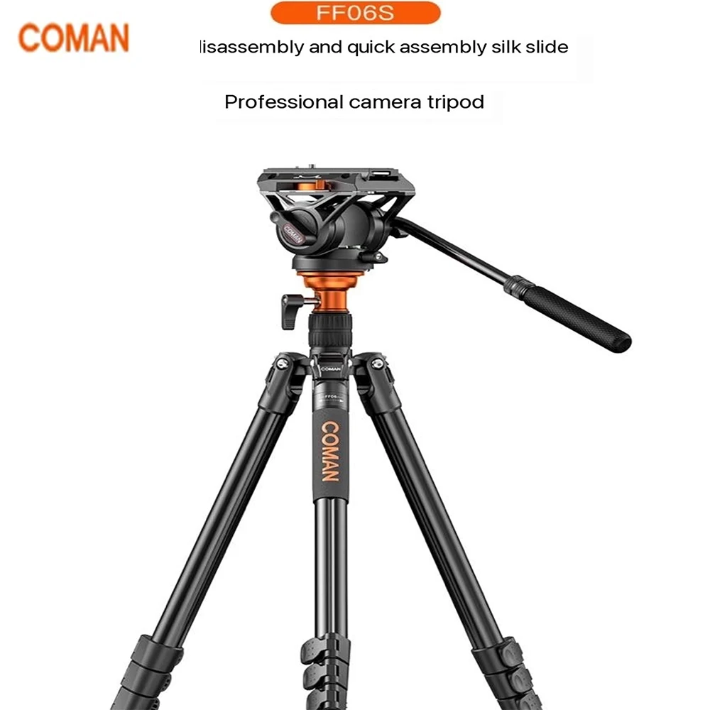 Coman FF06S Q6 Camera Tripod Microsingle Stands Portable SLR Camera Photo Tripod for Sony Canon Fuji Vlog Video Shooting