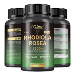 Rhodiola Rosea Capsules - Replenish Energy, Relieve Stress, Regulate Mood, Focus, Enhance Athletic Performance & Brain Function
