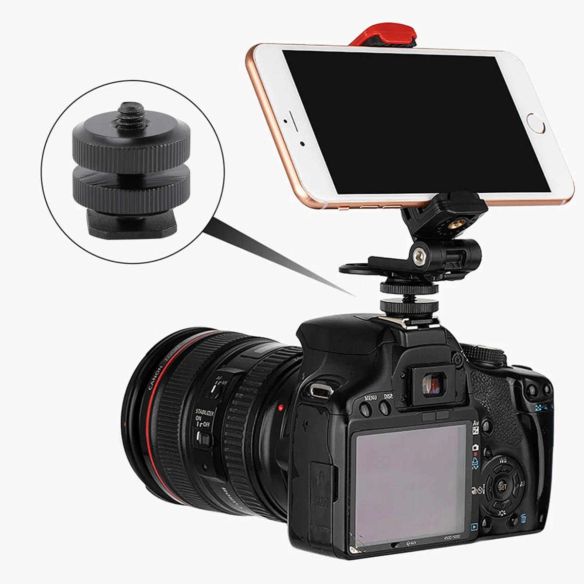 3 stks Flitsschoen Adapter Aluminium Schroefdraad Camera Mount Statief Schroef Flash Accessoires Dslr Rig LCD Monitor Microfoon