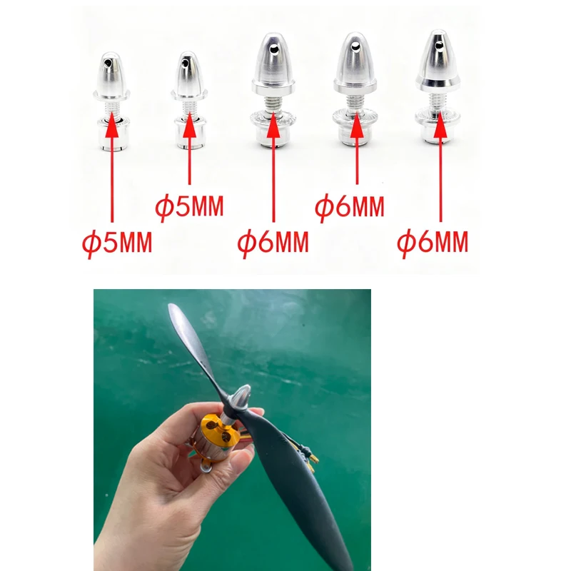 Atualizado 5pcs3mm/3.17mm/4mm/5mm alumínio bala hélice adaptador titular m5/m6/m8 para avião rc spinner quadcopter peças de motor