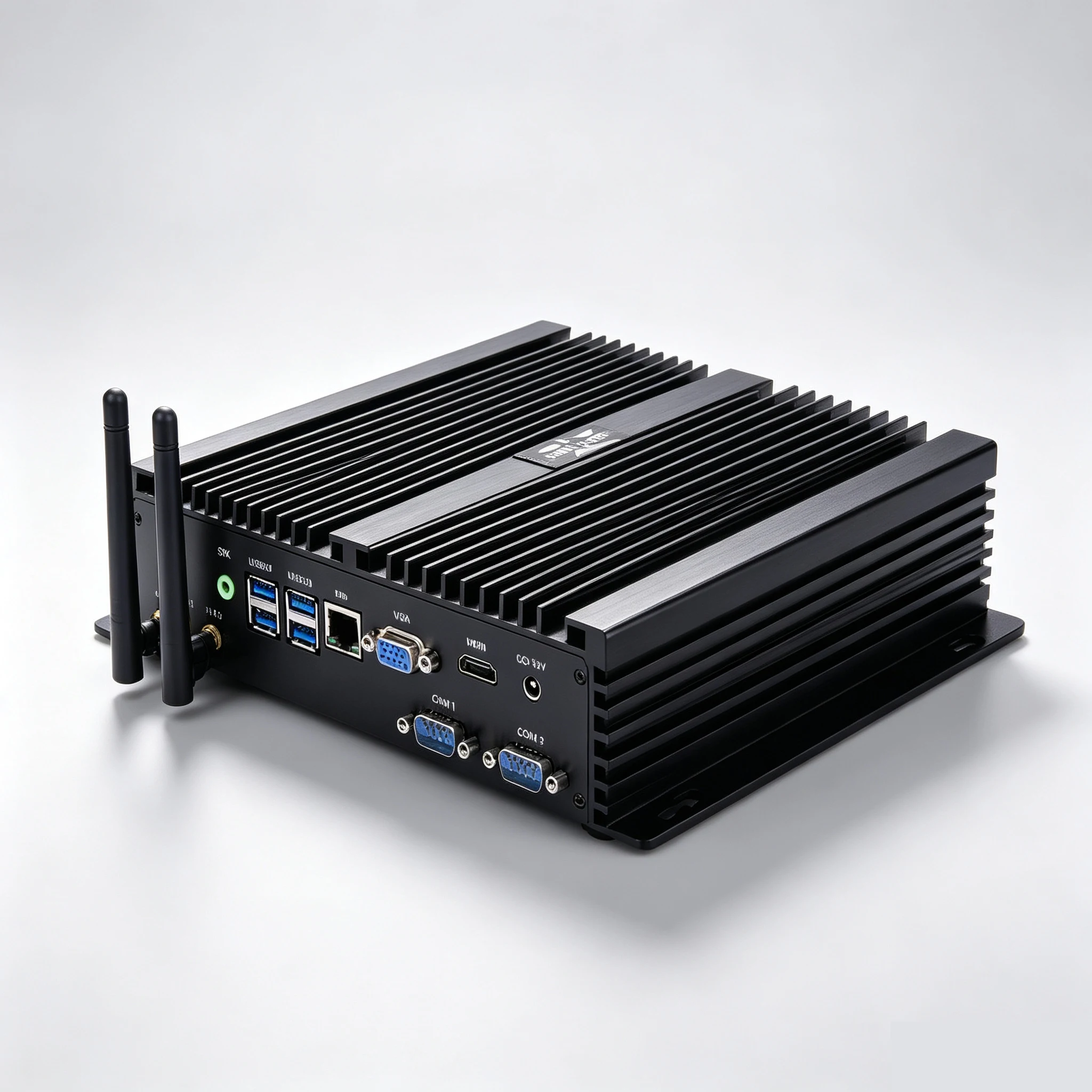 Partaker Industrial Fanless Mini PC Intel i7-1165G7 i7 10710U 2*DDR4 M.2+MSATA+2.5''SATA 2*COM Rs232 HD VGA WiFi Rugged Computer