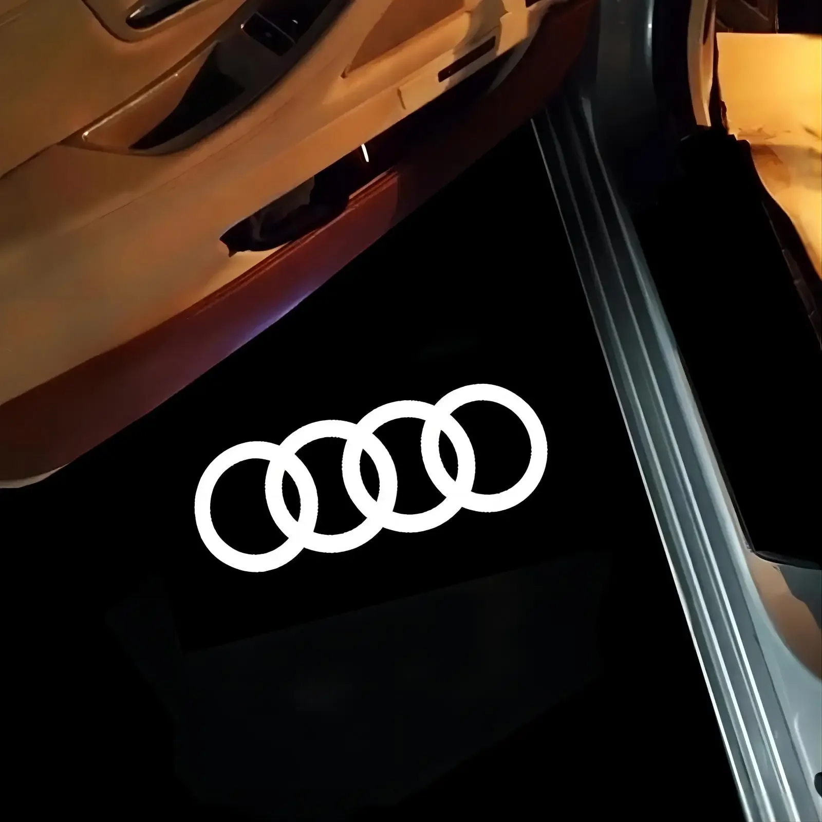 لأودي سلاين سبورت RS RS3 RS4 RS5 RS6 RS7 A4 B5 B6 B7 B8 RS S3 S4 S5 S6 S7 السيارات الباب Led شعار ترحيب ضوء مصباح الإسقاط. #6