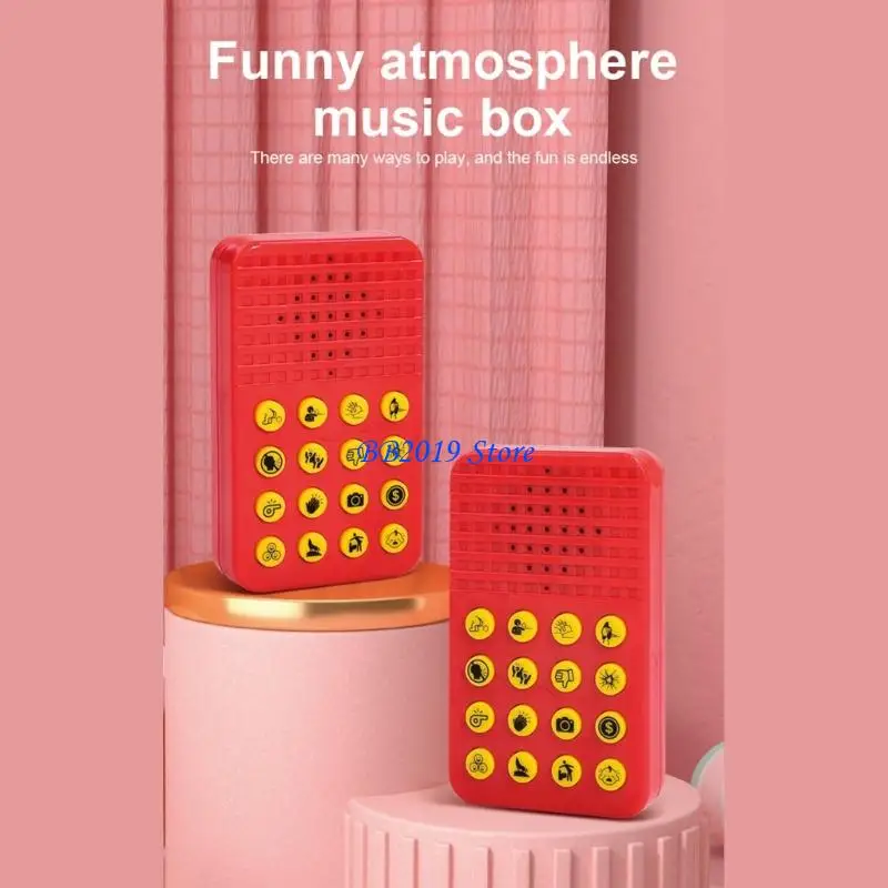 Q0KB 16 Voice Sound Box Nosie Maker Machine Speelgoed Eenvoudige Druk Operaties Prank Gadget Geluid Maken Apparaat Voor Party