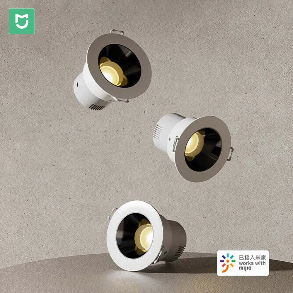 xiaomi Mijia LED spotlight bluetooth mesh version No main light deep anti-glare non-glare household embedded Smart app spotlight