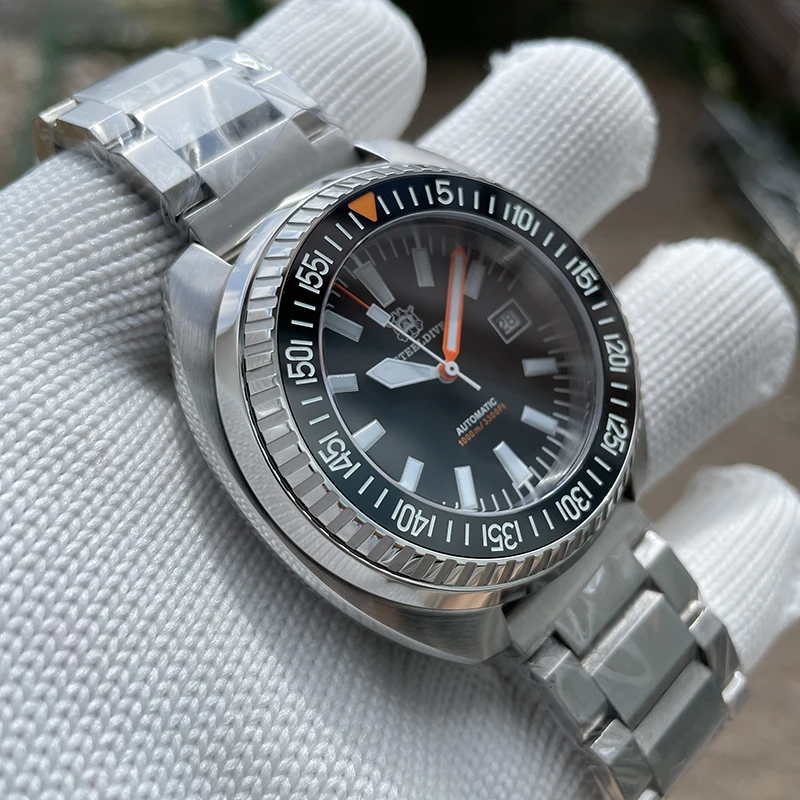 STEELDIVE Mens Diver Watches Sport Automatic Mechanical Wristwatch 1000m Waterproof BGW-9 Luminous Ceramic Bezel Sapphire NH35