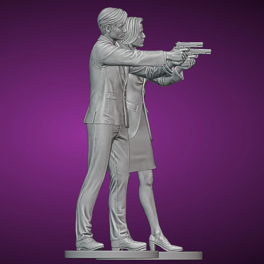 1/24/16/18/12 وكيل مكتب التحقيقات الفيدرالي تمثال راتنج لعبة غير مصبوغ GK دمية المفكك ثلاثية الأبعاد طباعة الجمعية مصغرة تخفيض تمثال لعبة