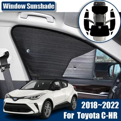 For Toyota C HR CHR 2018~2022 2021 2020 Accessories 2023 Car Sunshades Windshield Anti-UV Visor Sun Blinds Cover Interior Parts
