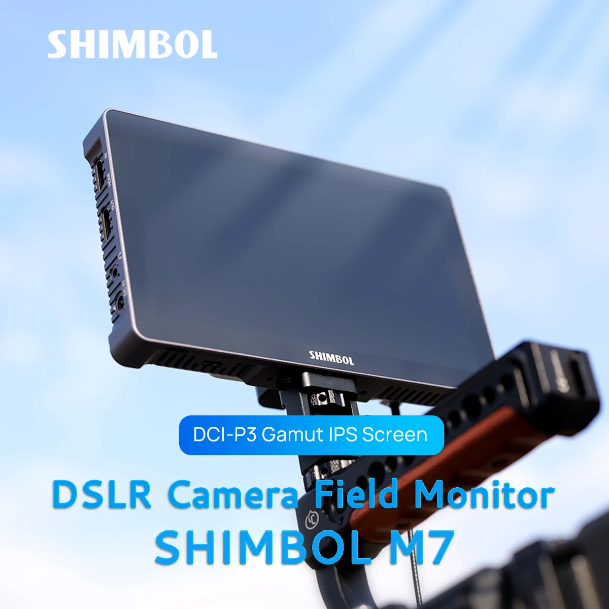 SHIMBOL M7 Camera Monitor 7 inch LCD Full HD 2000nits HDMI-Compatiabled SDI DSLR Filed Mointor