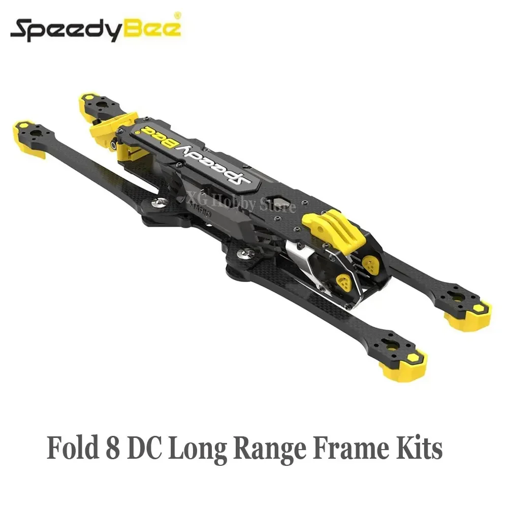 SpeedyBee Fold 8 DC Long Range Frame Kits 7mm Arm for O3 Air Unit FPV 7inch 8inch Mario Fold 8 DC Long Range Drone DIY Parts