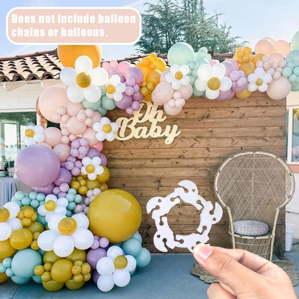 Birthday Party Balloon Accessories Multifunctional Rings Buckle Balloons Arch Holder Buckle Ballon Base Stand Baloon Arch Clips