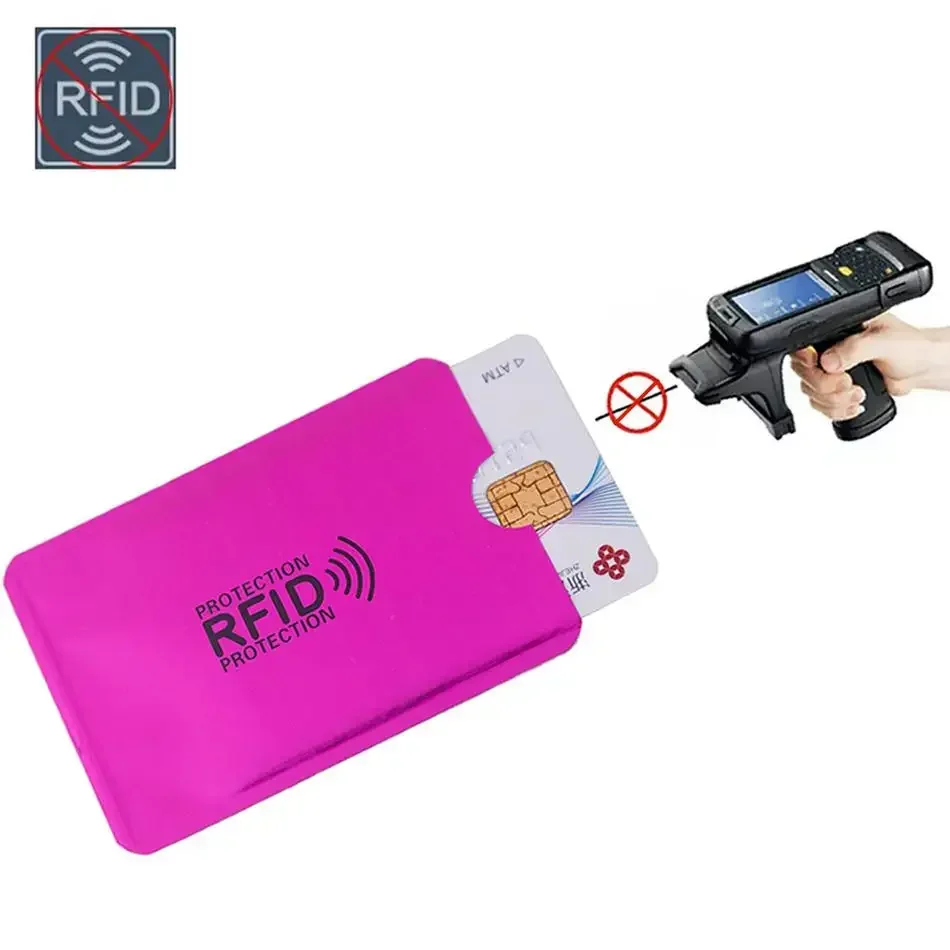 Cartera metálica antirrobo con protección RFID para tarjetas bancarias - imagen 2