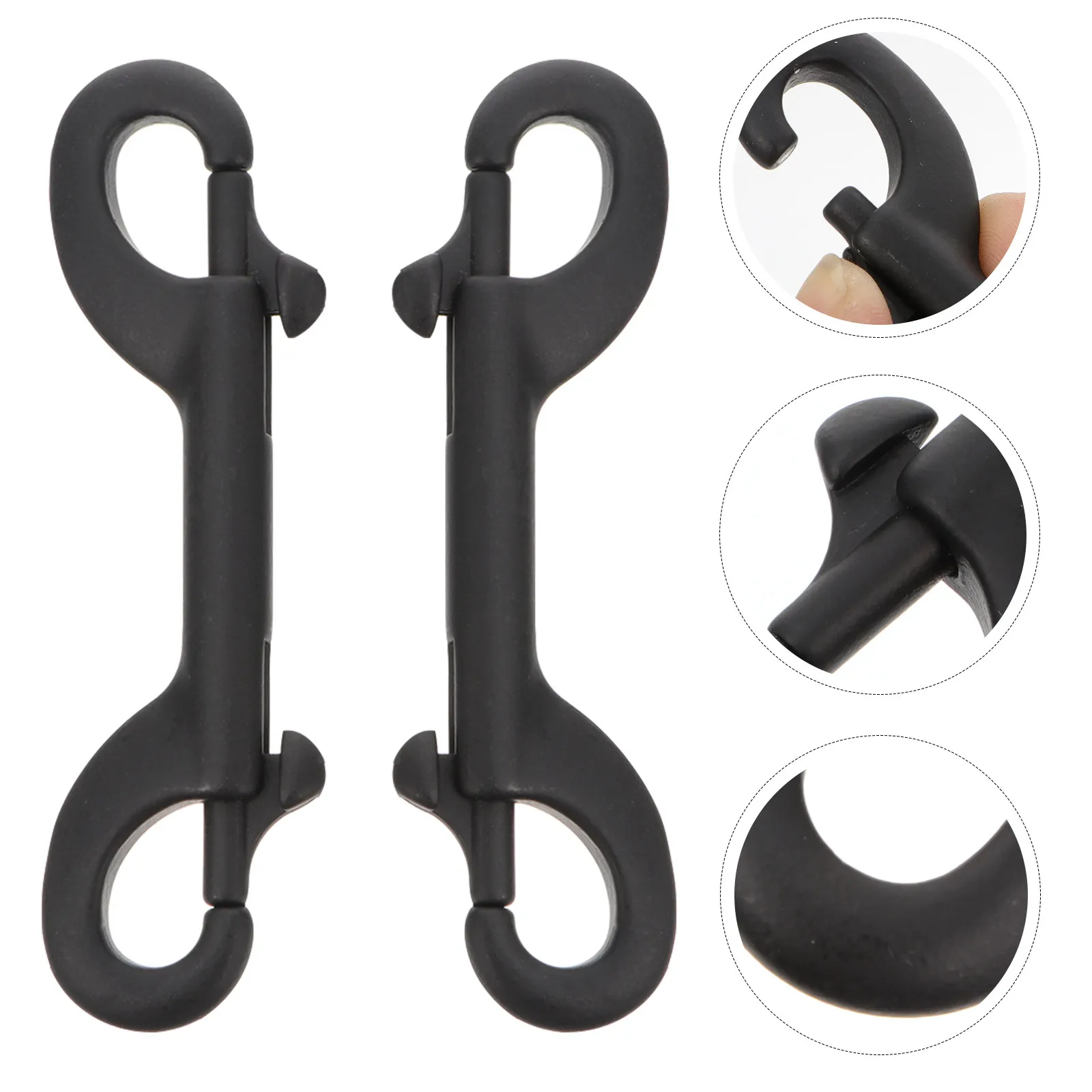 2Pcs Double Ended Trigger Hook Snap Hook Heavy Duty Clips Long Snap Clip Flexible Secure Closure Double Ended Clips