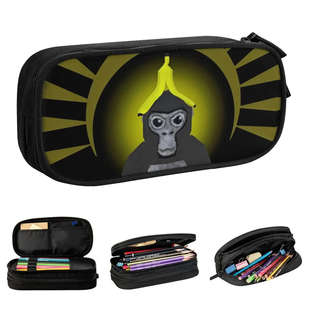 Gorilla Tag VR Gamer Gaming Pencil Cases Classic Hot Games Pen Holder Bags Student Large Storage School Supplies Gift Pencil Box