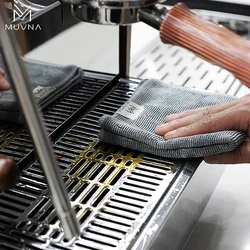 MUVNA Coffee Bar Towel Set Microfiber Cleaning Cloth For Espresso Machine Portafilter Steam Wand Barista Counter Kitchen
