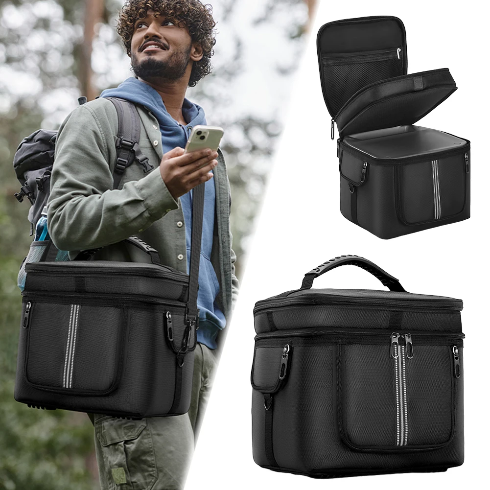 

Portable Power Station Bag Waterproof Protective Case Dustproof Multiple Pockets for Ecoflow River 2 Pro for Ecoflow River 2 Max