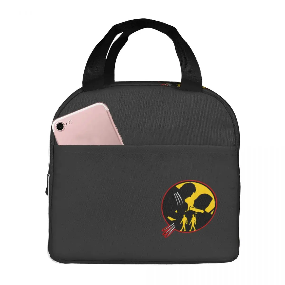 

Heroes Fighting Insulated Case Marvel Deadpool Wolverine Film Children New School Lunch Container Multifunction