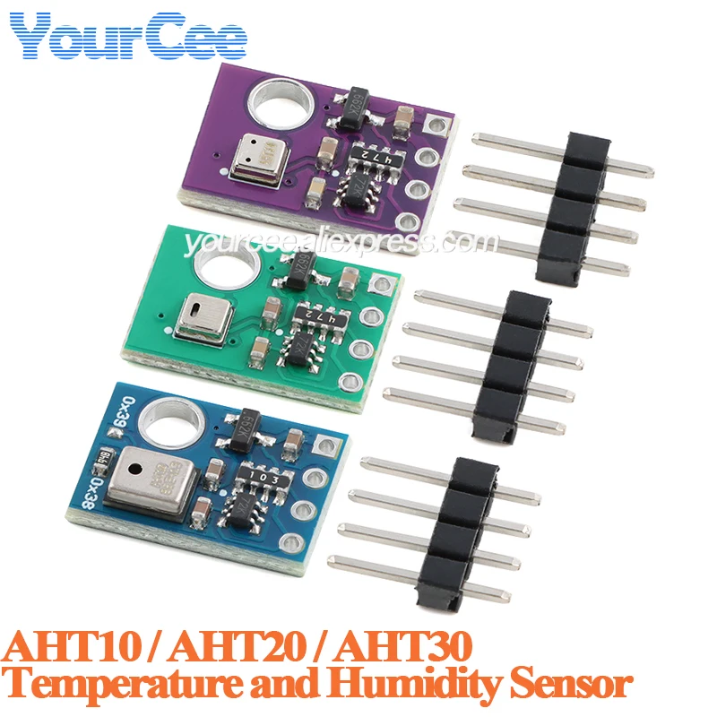 10pcs/1pc AHT10 AHT20 AHT30 High Precision Digital Temperature and Humidity Sensor Measurement Module IIC I2C 1.8-3.6V