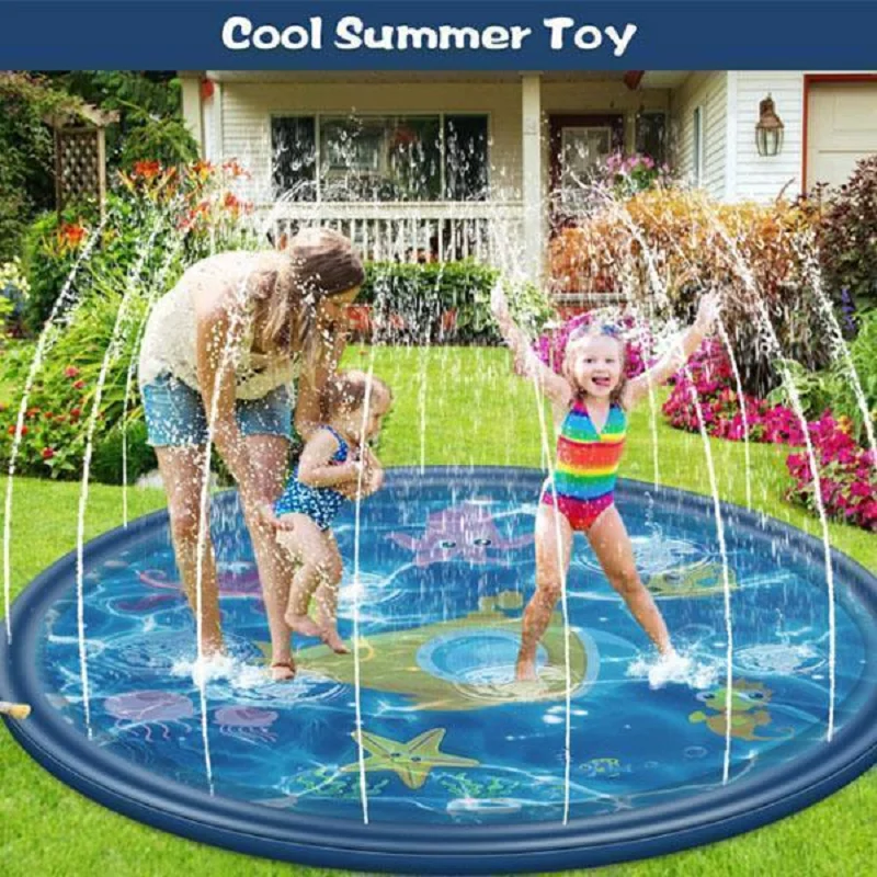 Outdoor Spray Water Cushion PVC Inflatable Spray Water Toys For Children Play Water Mat Games Beach Lawn Sprinkler Pads Dropship